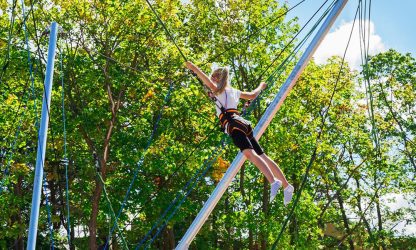 Trampoliny Bungee, Eurobungy, Atrakcje w Łebie,